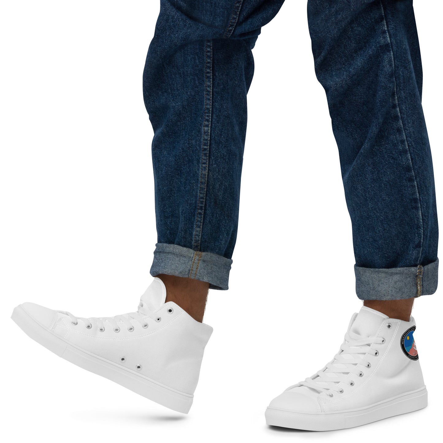 Men’s high top canvas shoes