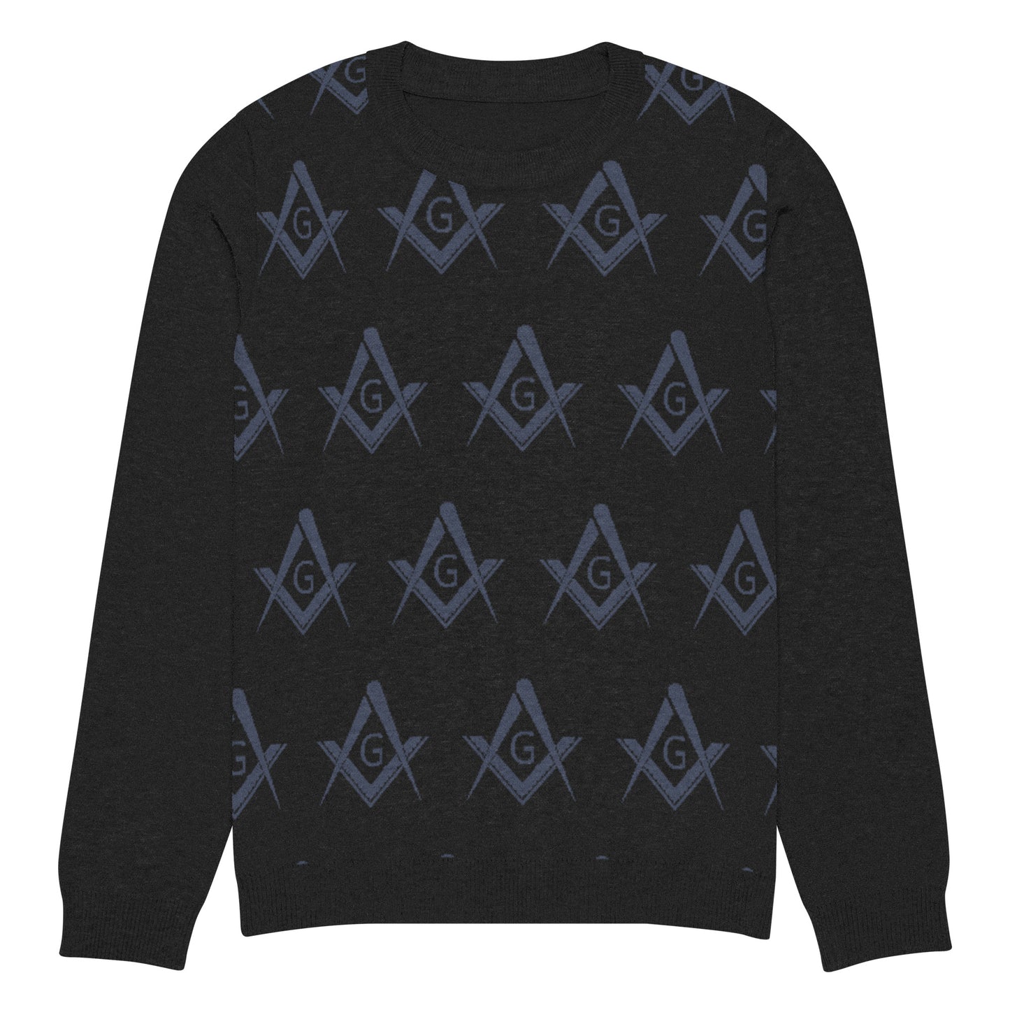 Square and Compass Knitted crew neck sweater