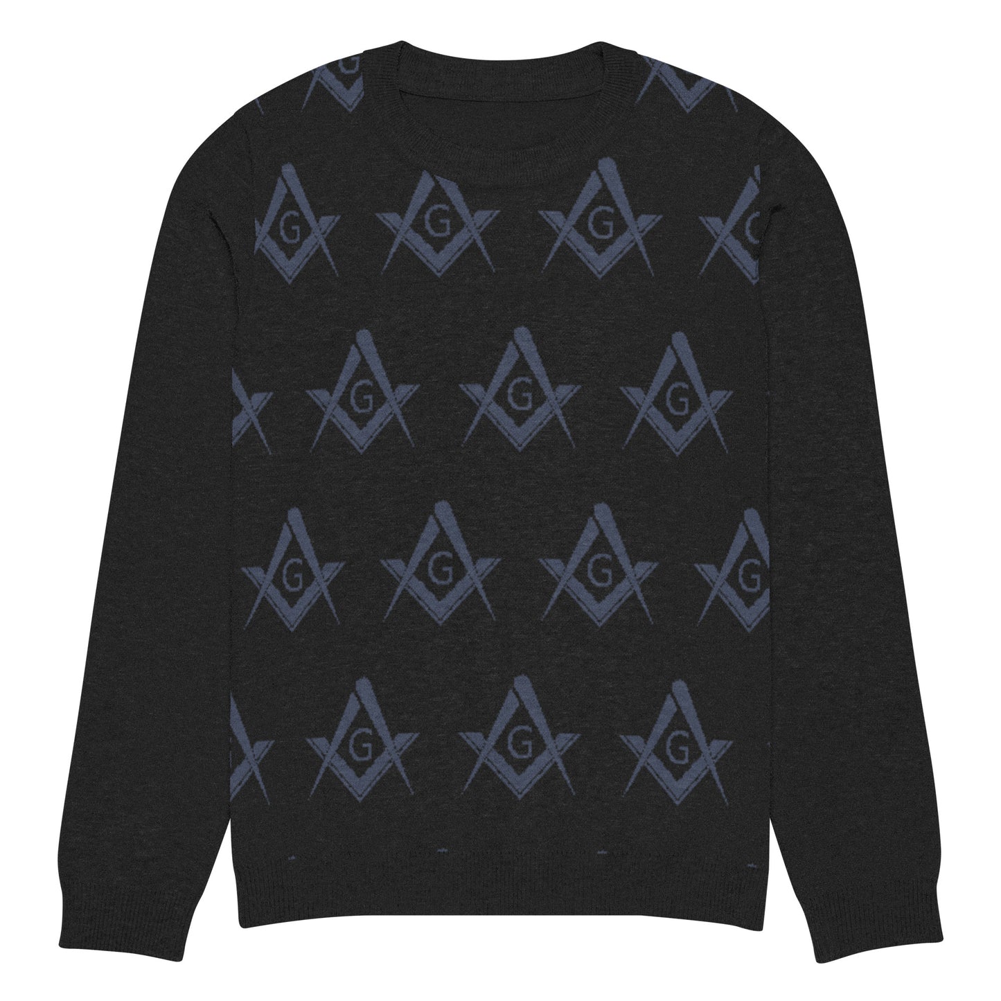 Square and Compass Knitted crew neck sweater