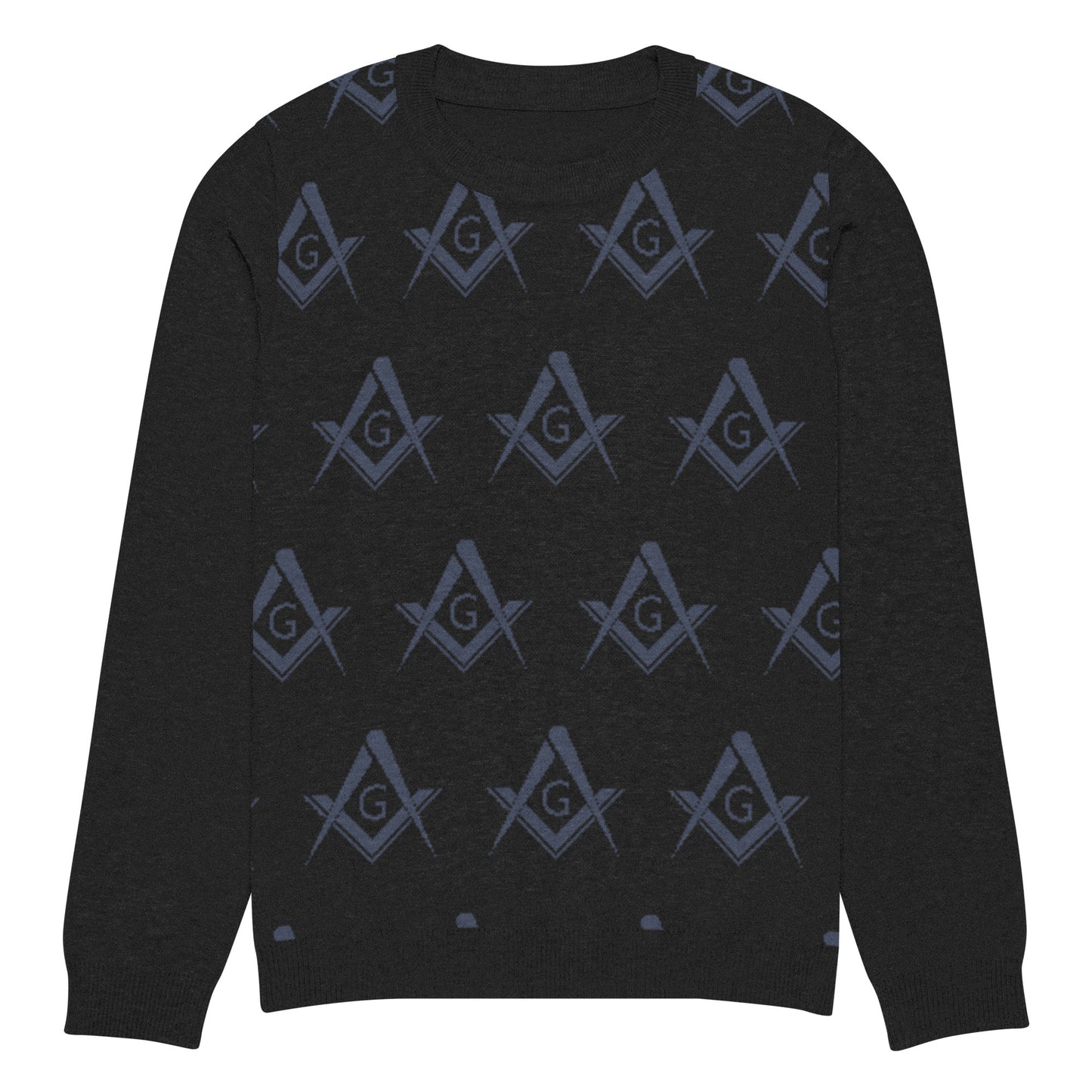 Square and Compass Knitted crew neck sweater