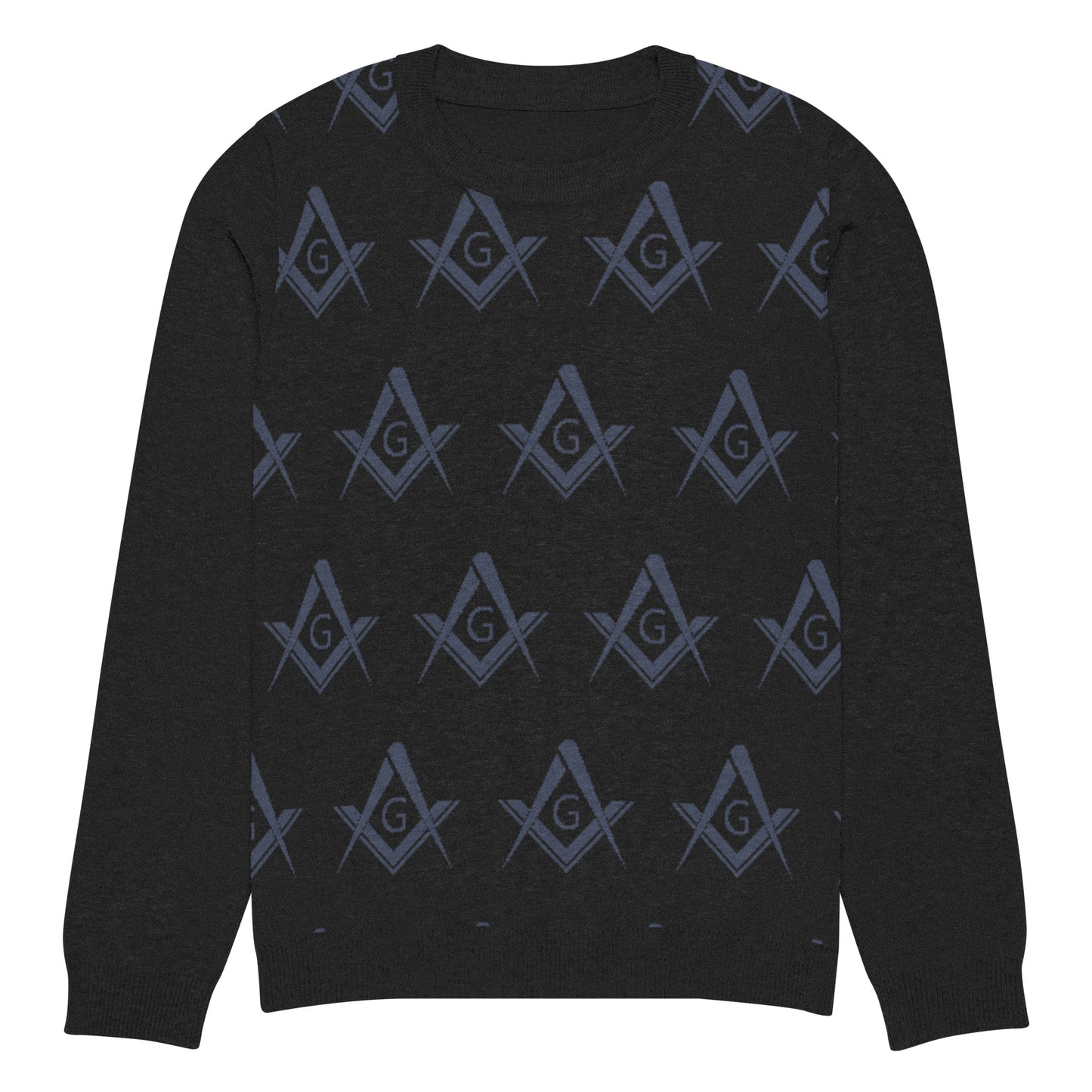 Square and Compass Knitted crew neck sweater