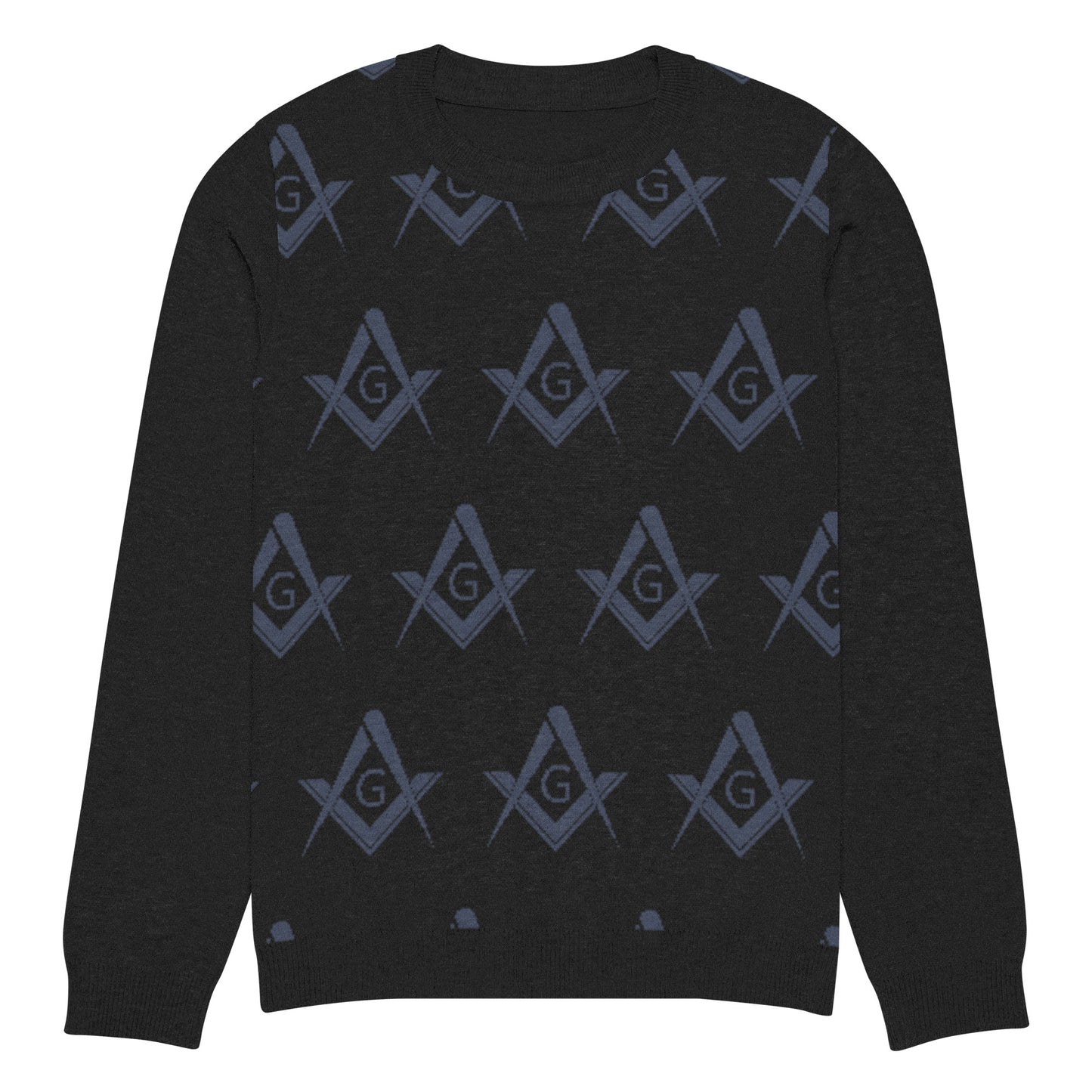 Square and Compass Knitted crew neck sweater