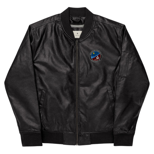 Leather Bomber Jacket