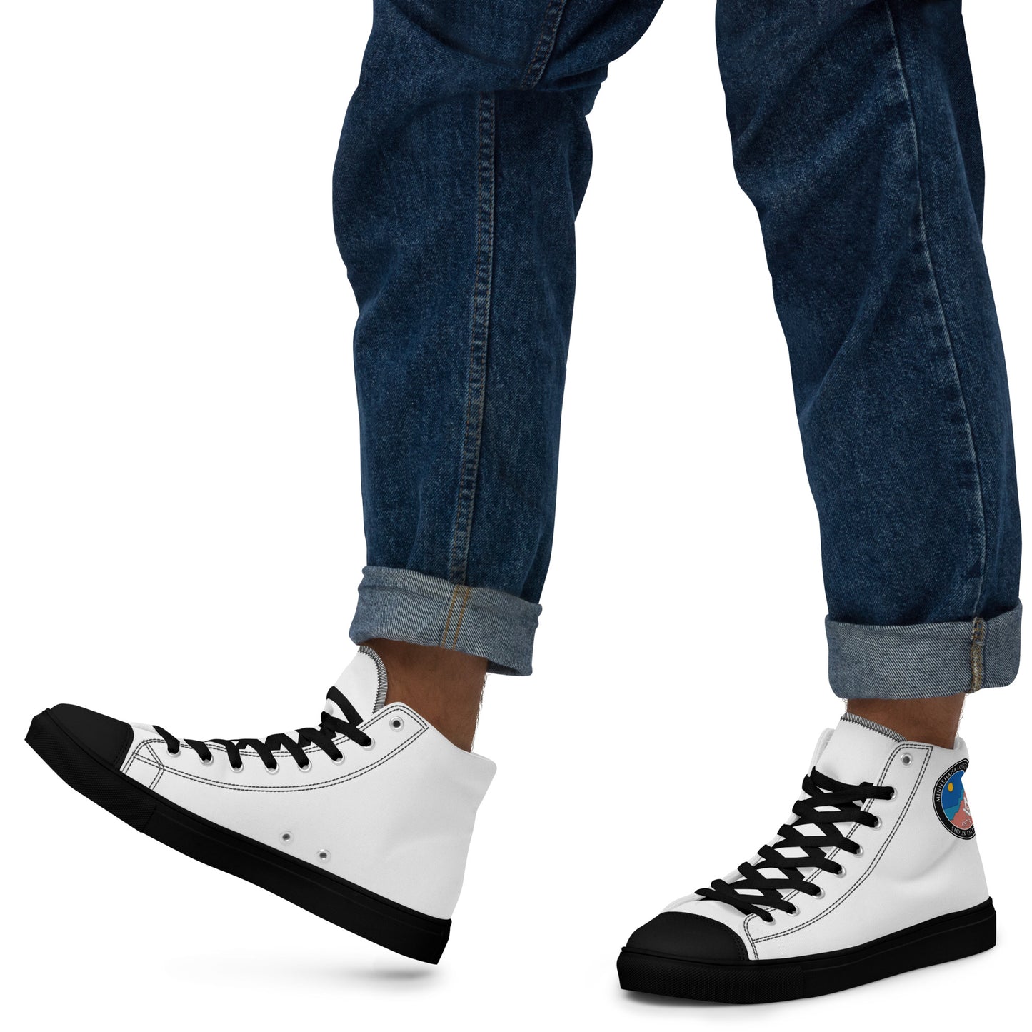 Men’s high top canvas shoes